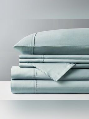 Madison Park 800TC King Sheet Set Aqua NWT